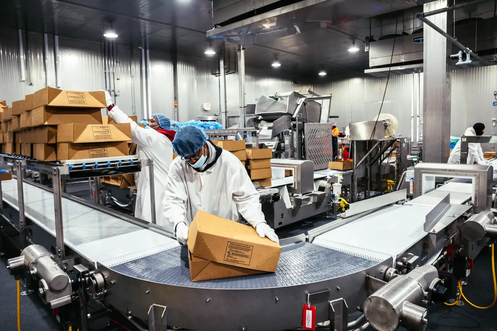 Efficient Food Processing Factory with Distribution Center