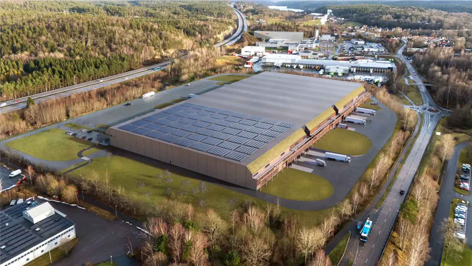Modern Warehousing and Logistics Space with Multiple Loading Docks