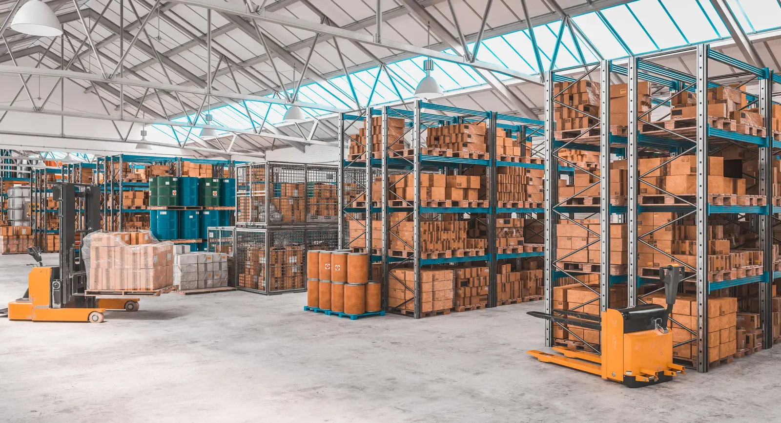 Modern Warehousing and Logistics Space with Multiple Loading Docks