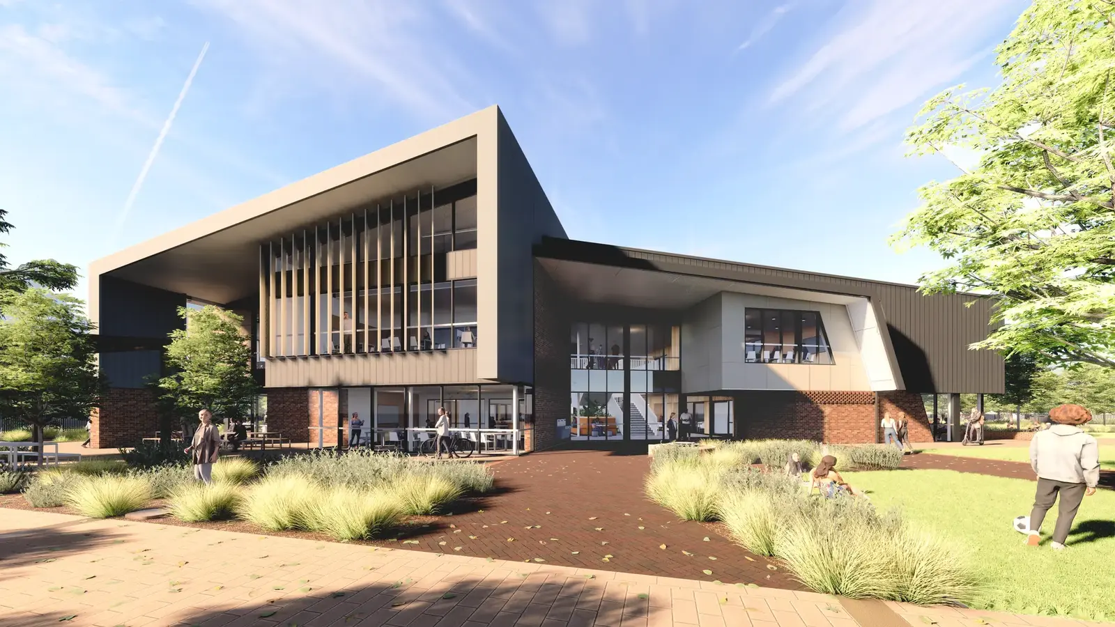 Innovative Charter School with Creative Learning Spaces