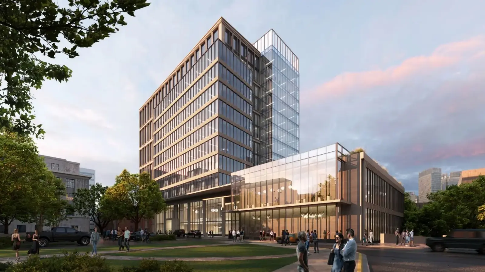 Modern Government Office Building with Green Design